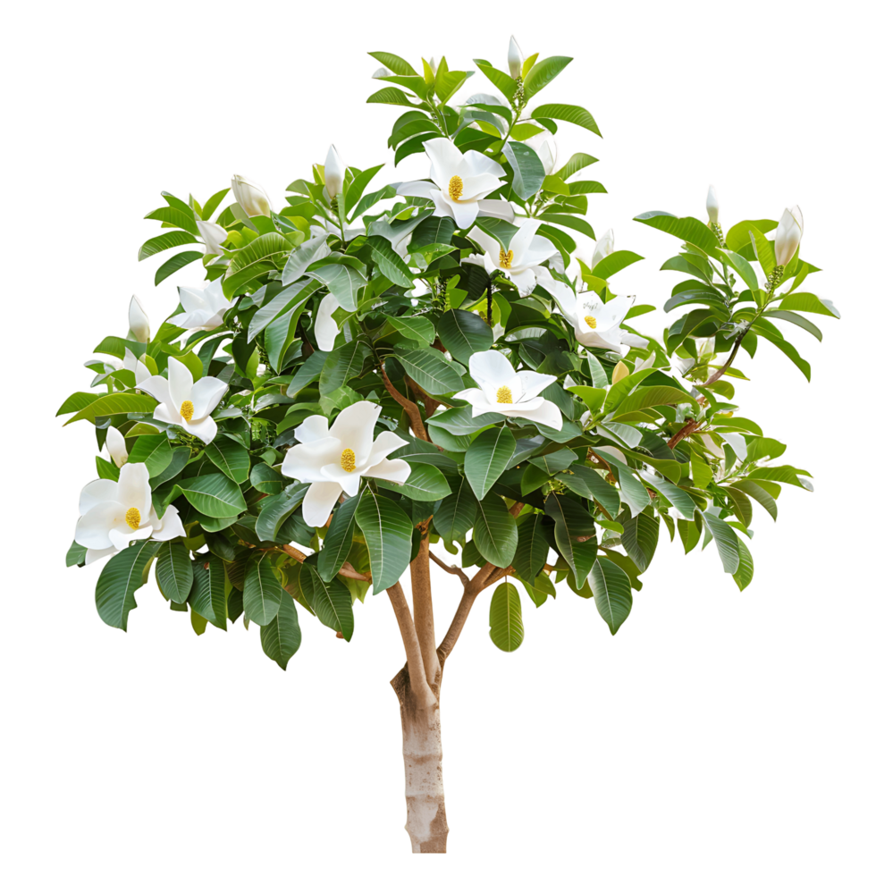 Michelia Alba Isolated on Clear Background png