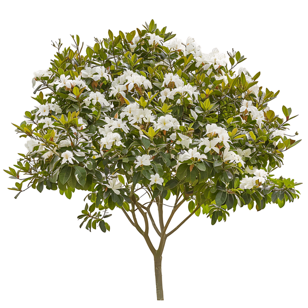 Michelia Alba Tree with Transparent Background png