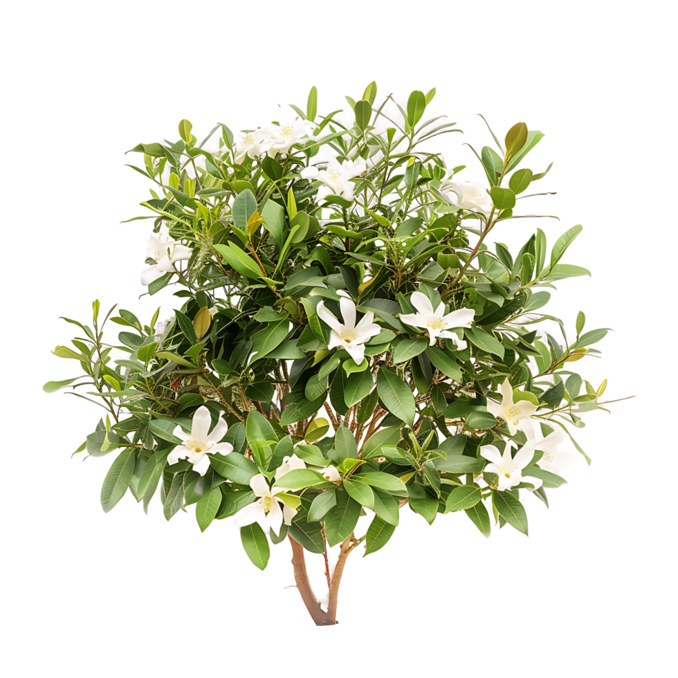 Michelia Alba Tree on Transparent Cutout png