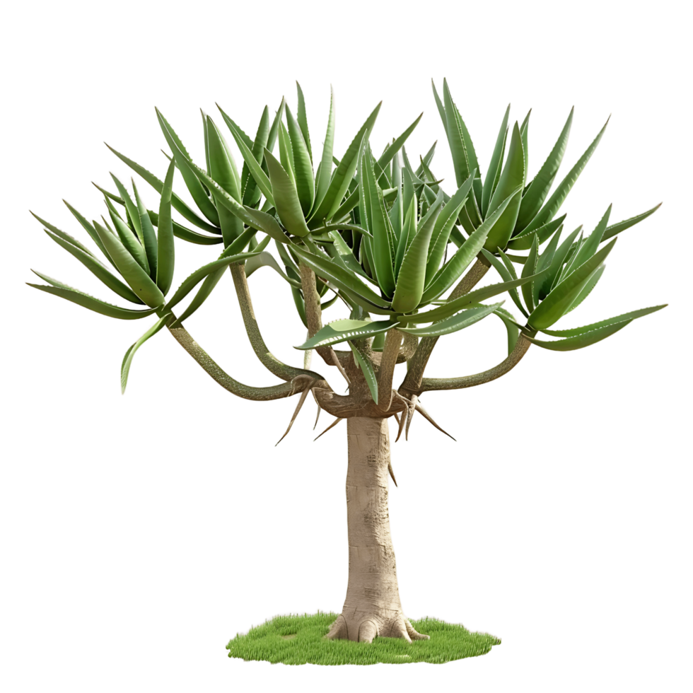 Aloe Pillansii Tree on Transparent Cutout png