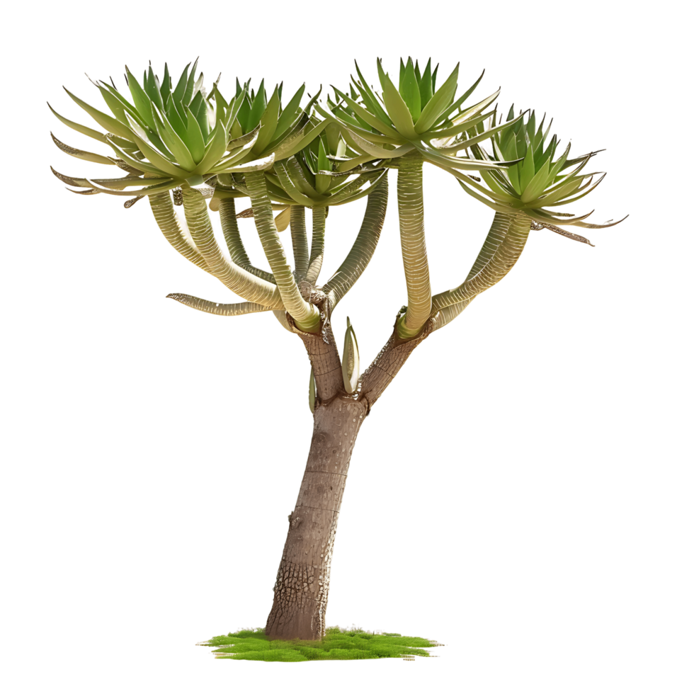 Aloe Pillansii Tree on Clear Background png
