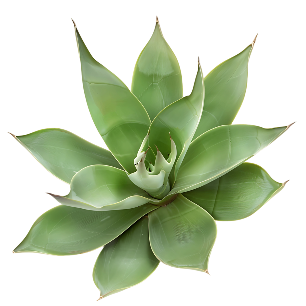 Agave Tequilana Bush on Clear Background png