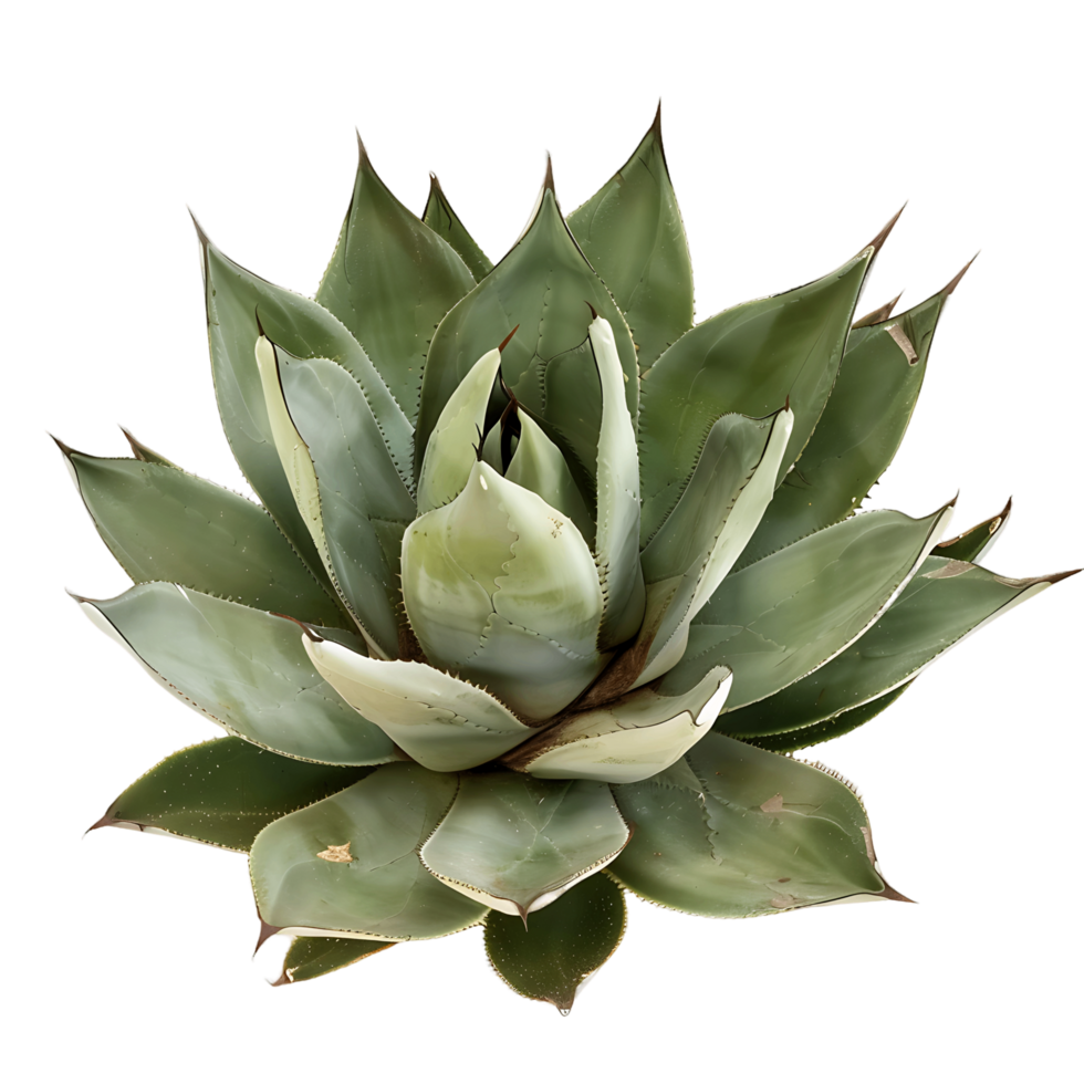Agave Tequilana Bush Isolated on Transparent Background png