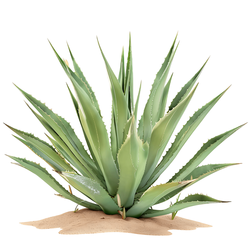 Agave Tequilana Bush Isolated on Transparent Background png