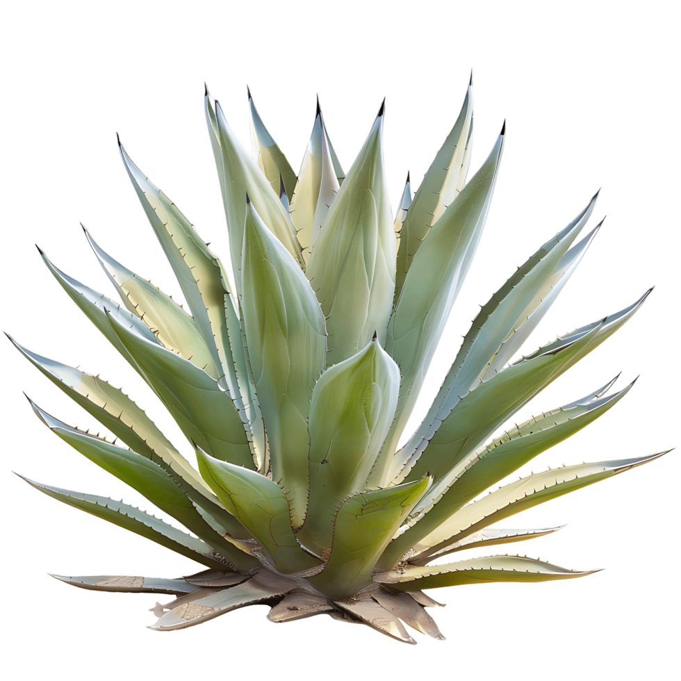 Agave Tequilana Isolated on Clear Cutout png