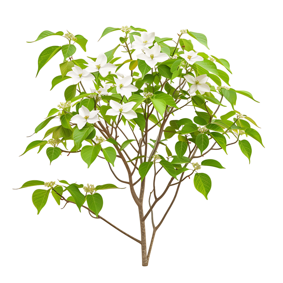 Cornus Canadensis Bush with Transparent Background png