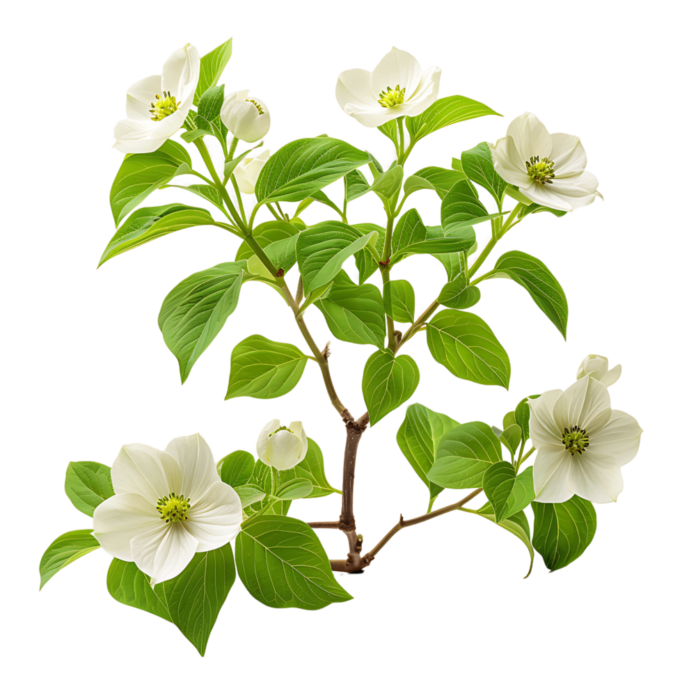 Cornus Canadensis Bush Isolated on Clear Background png