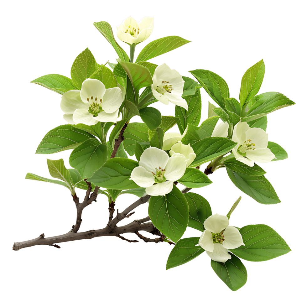 Cornus Canadensis Bush Isolated on Clear Cutout png