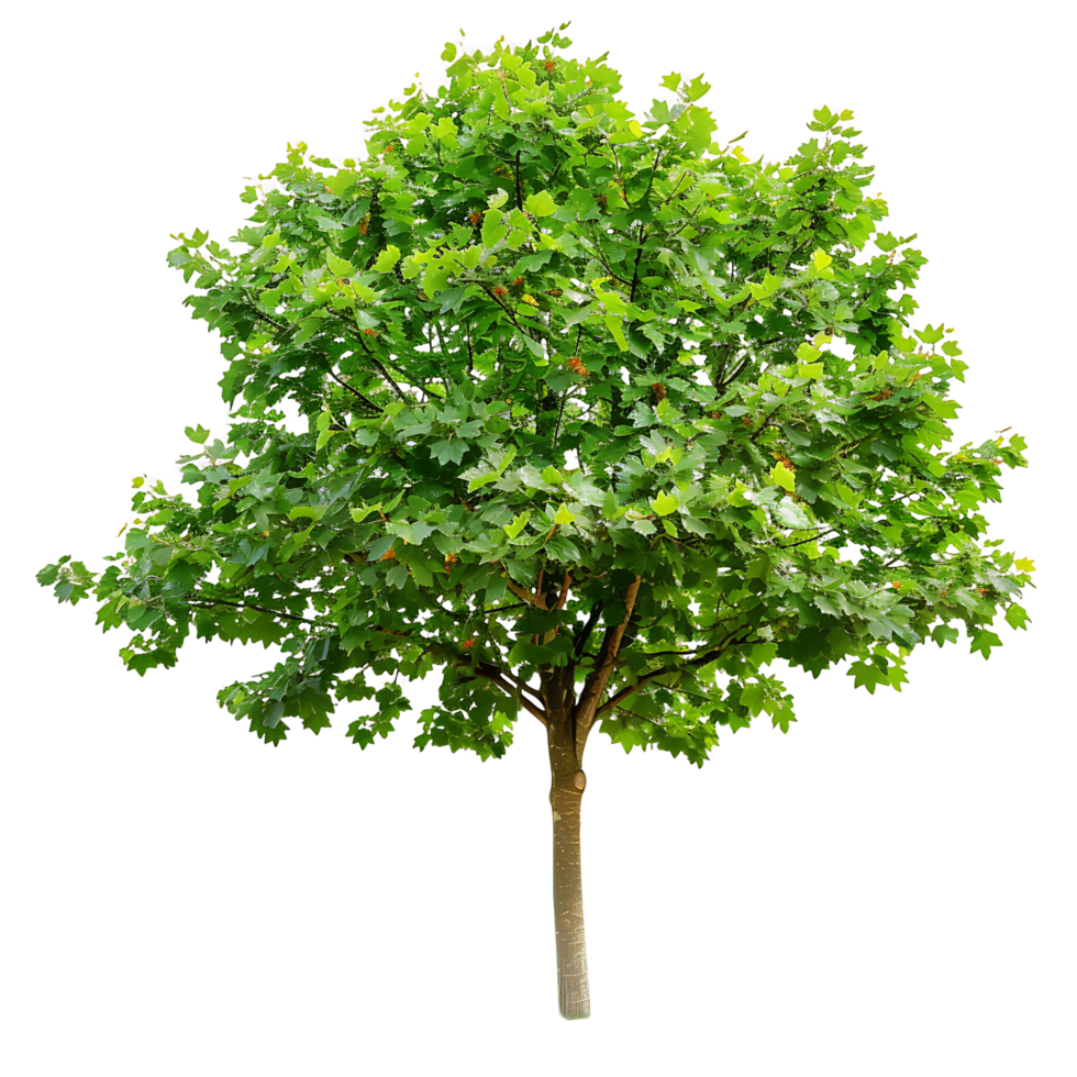 Platanus Acerifolia Tree Isolated on Transparent Background png