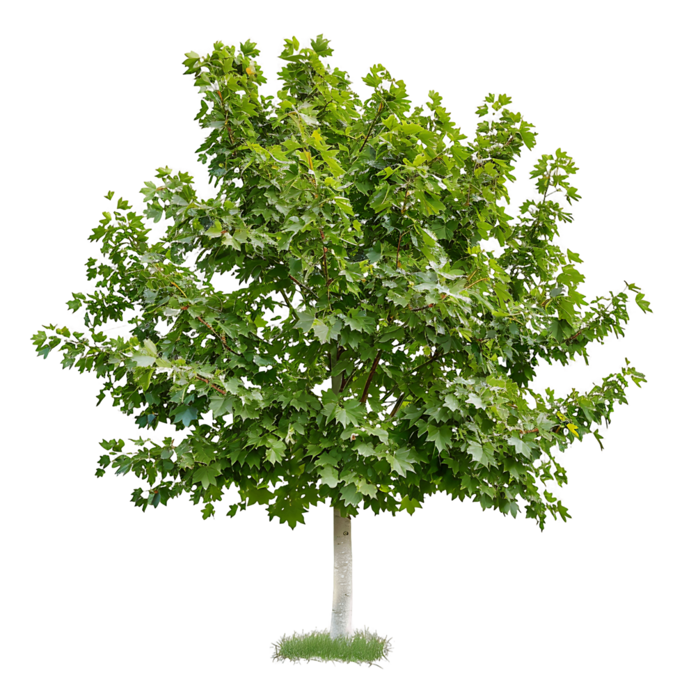 Platanus Acerifolia Tree Isolated on Transparent png