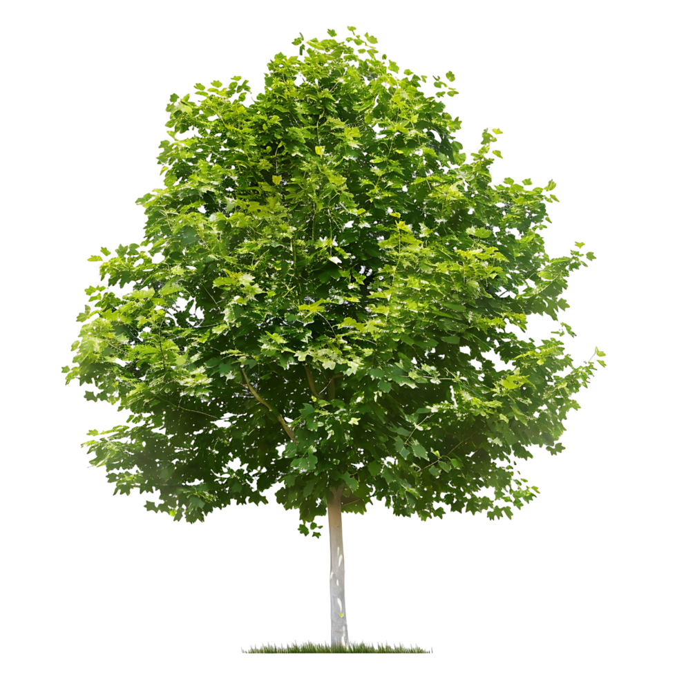 Platanus Acerifolia Tree Isolated on Transparent Background png