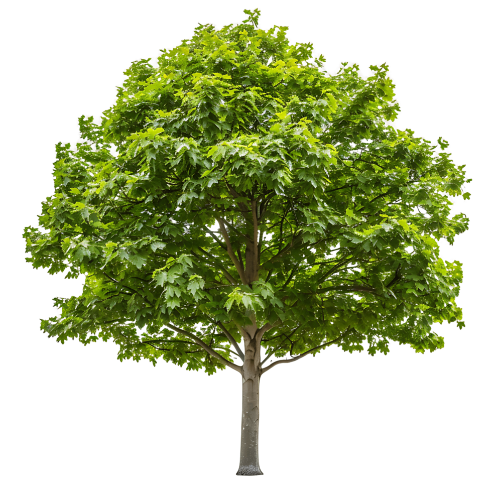 Platanus Acerifolia Tree Isolated on Clear Background png