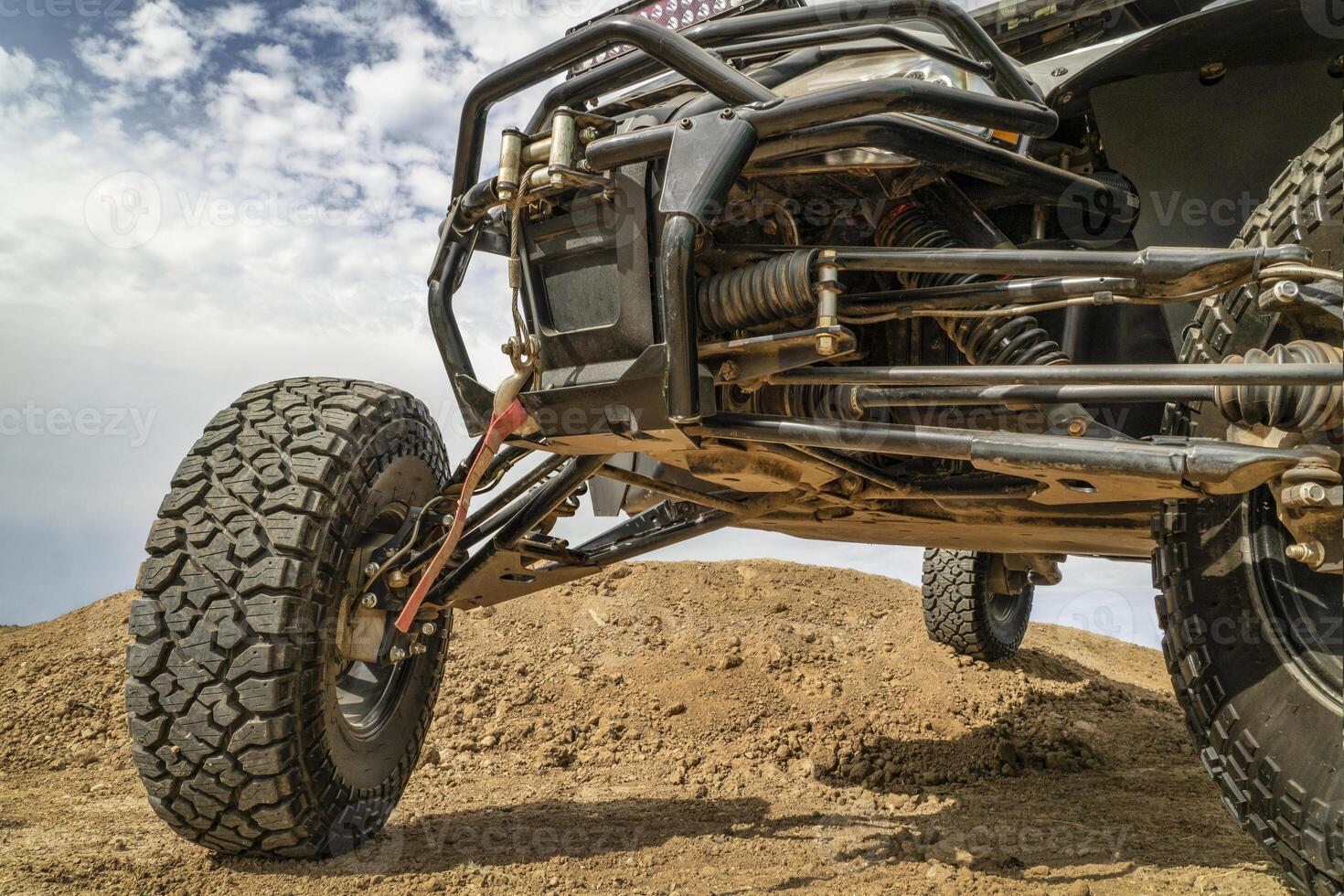 all terrain vehicle, ATV, in a desert photo