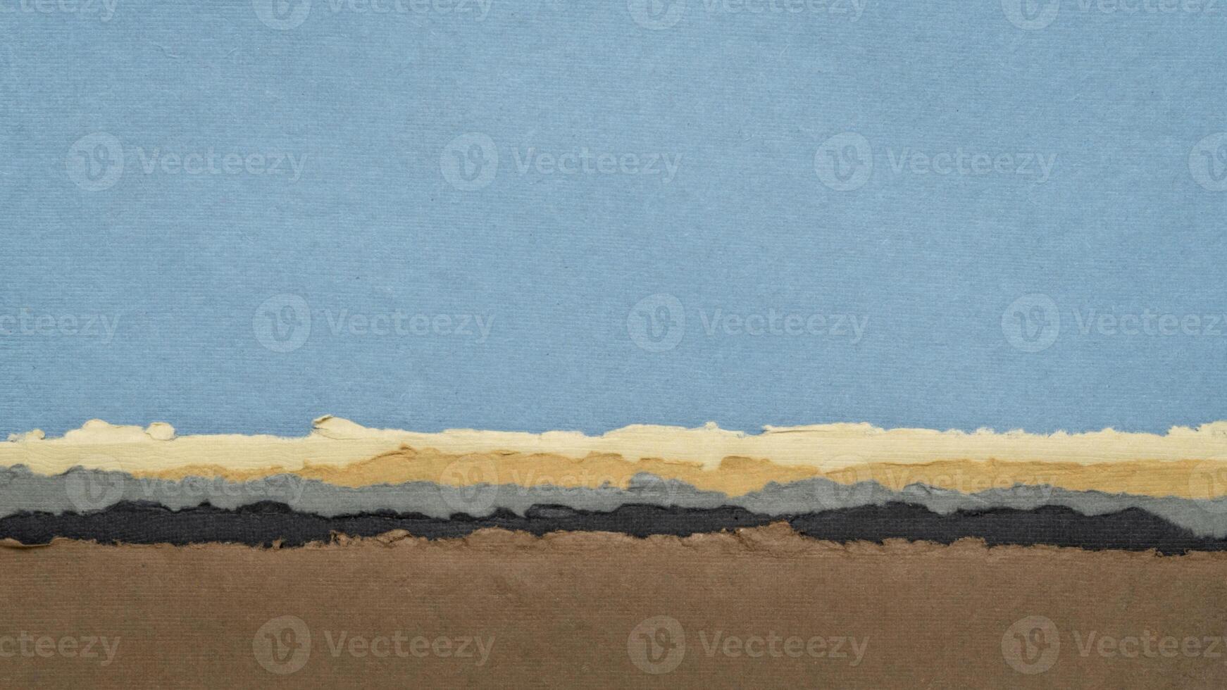 abstract landscape in earth pastel tones photo