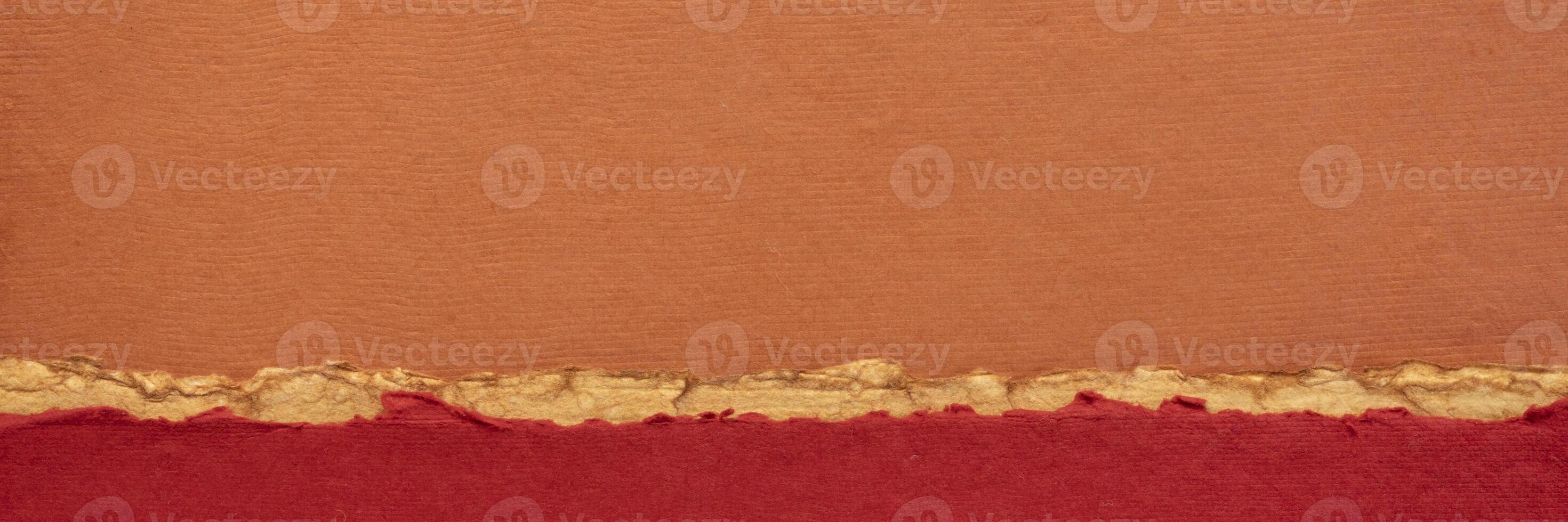 abstract landscape in orange and red photo