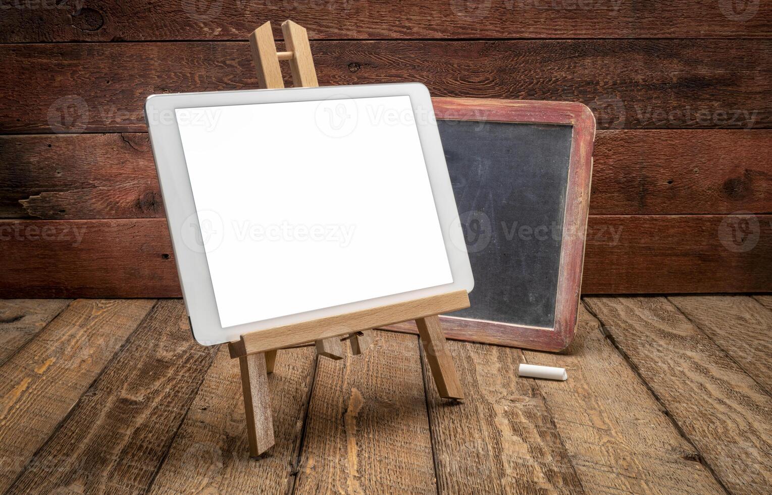 mockup of digital tablet with a blank isolated screen photo