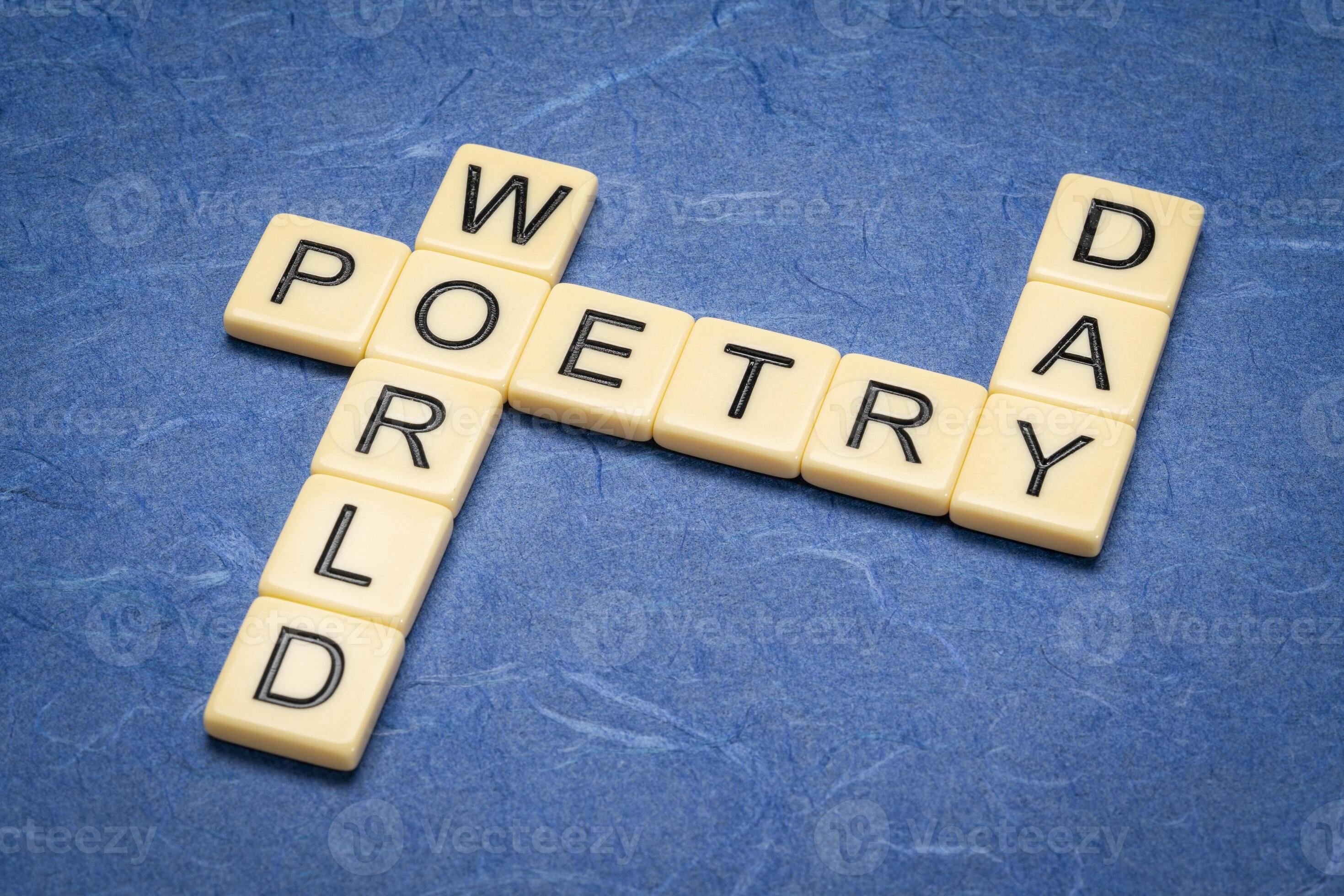 World Poetry Day crossword 46684467 Stock Photo at Vecteezy World Poetry Day crossword 46684467 Stock Photo at Vecteezy
