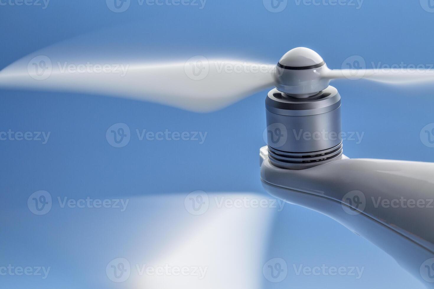 blurred rotating drone propellers photo