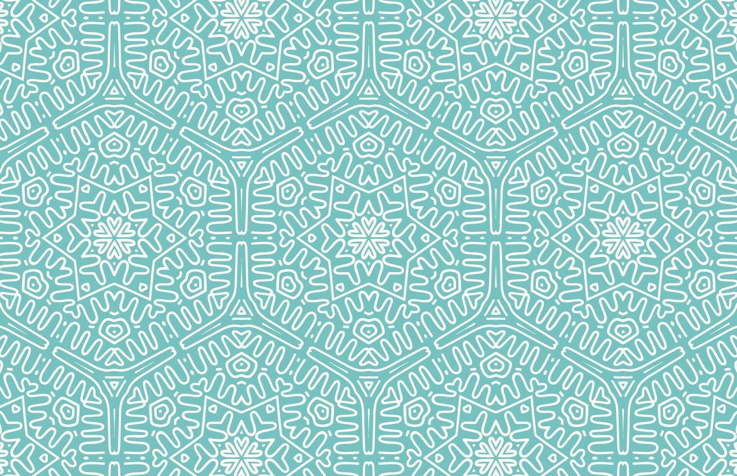 Abstract geometric mandala pattern vector