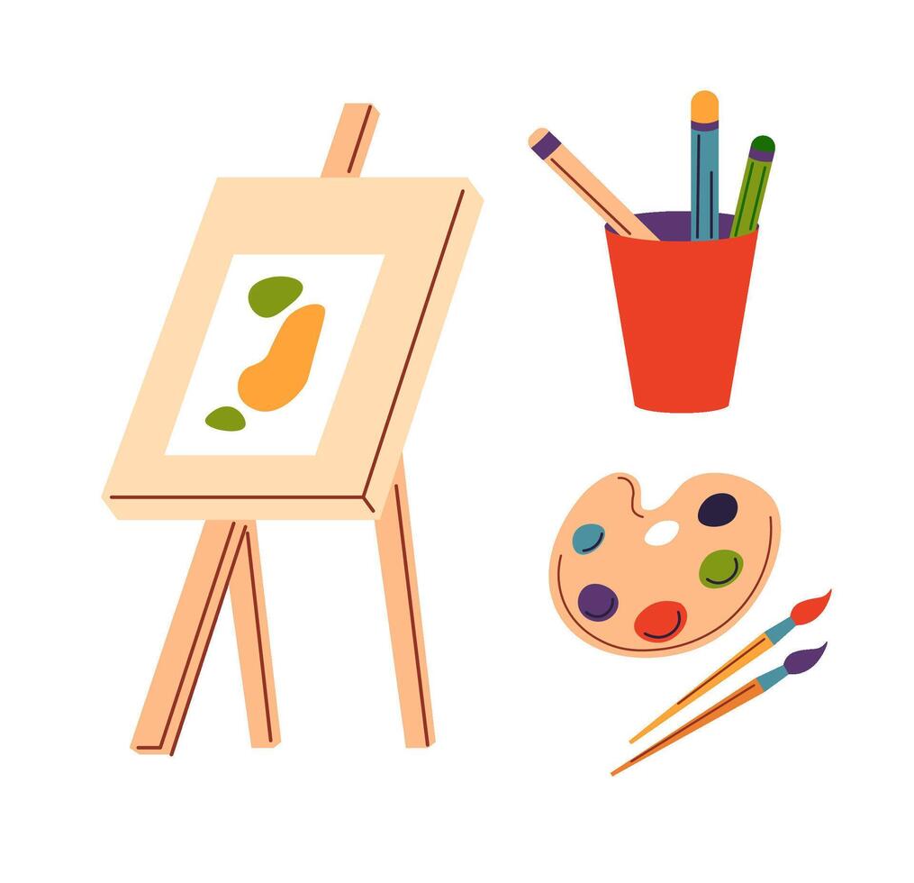 an Art Supplies Illustration vector
