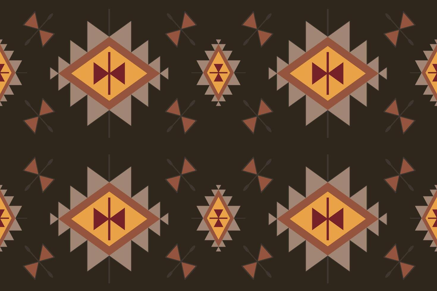 Navajo tribal seamless pattern. Native American ornament. Ethnic South Western decor style. Boho geometric ornament. seamless pattern. Mexican blanket, rug. Woven carpet illustration. vector