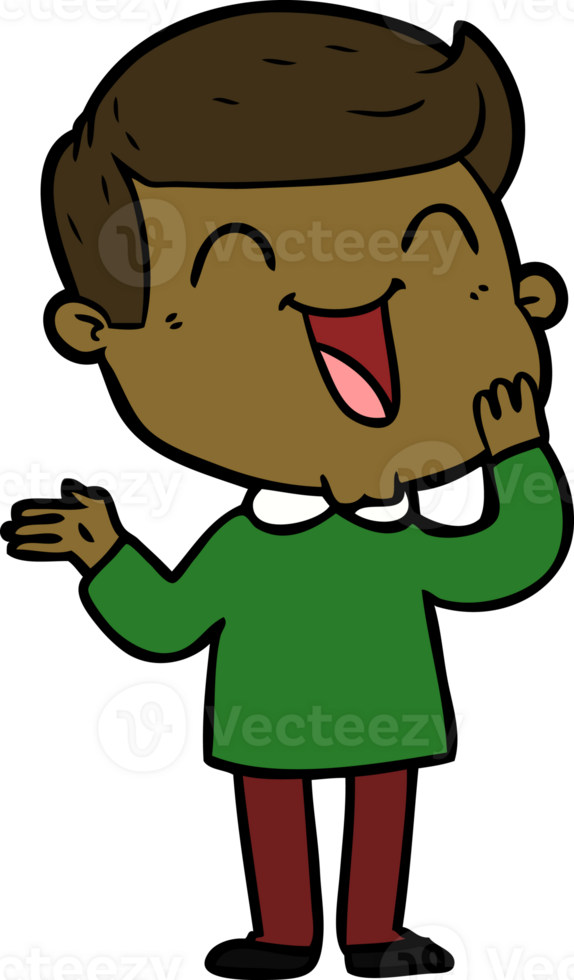 cartoon happy man png