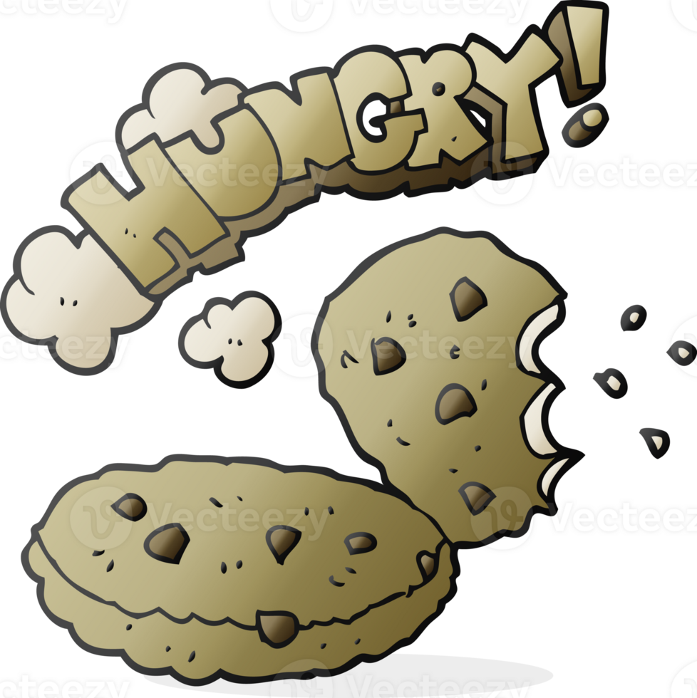 freehand drawn cartoon cookies png