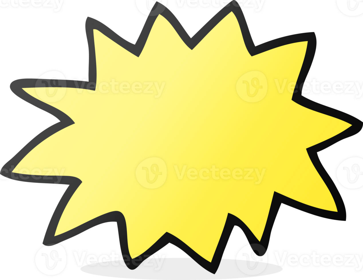 freehand drawn cartoon explosion png