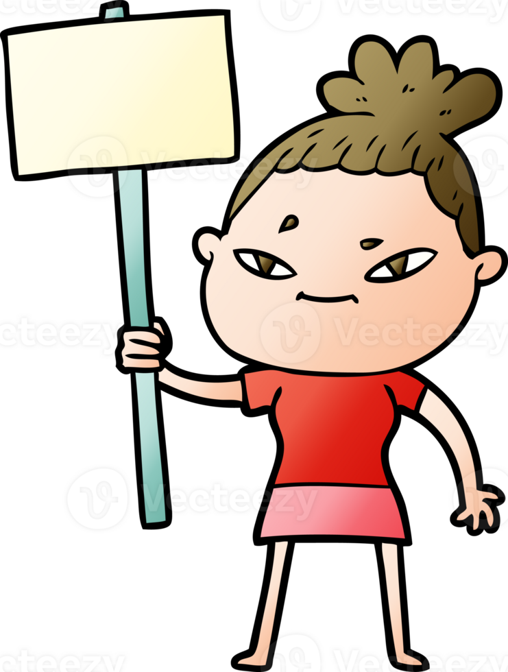 cartoon woman drawing png
