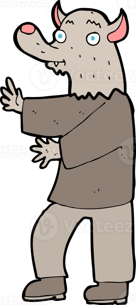 cartoon werewolf drawing png