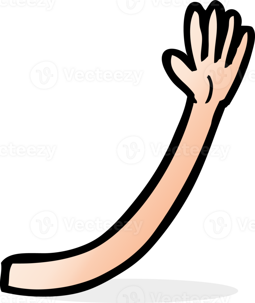 cartoon arm drawing png