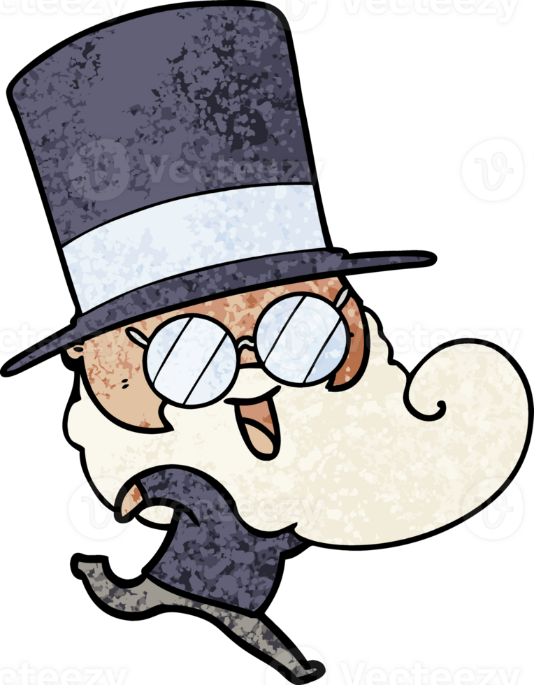happy bearded man png