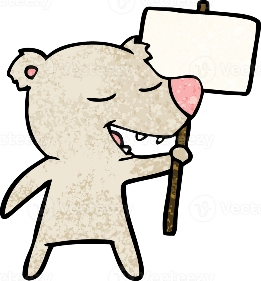 cartoon bear drawing png