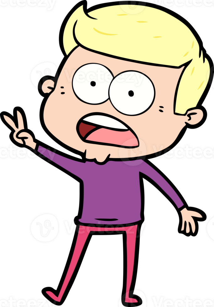 cartoon shocked man png