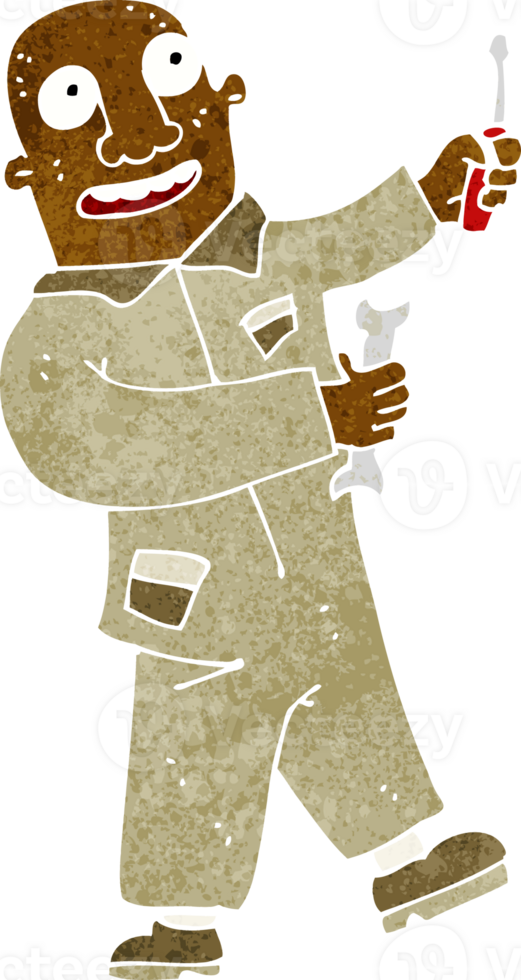 cartoon mechanic drawing png