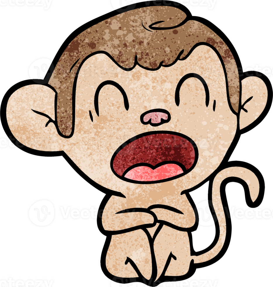 yawning cartoon monkey drawing 46688209 PNG