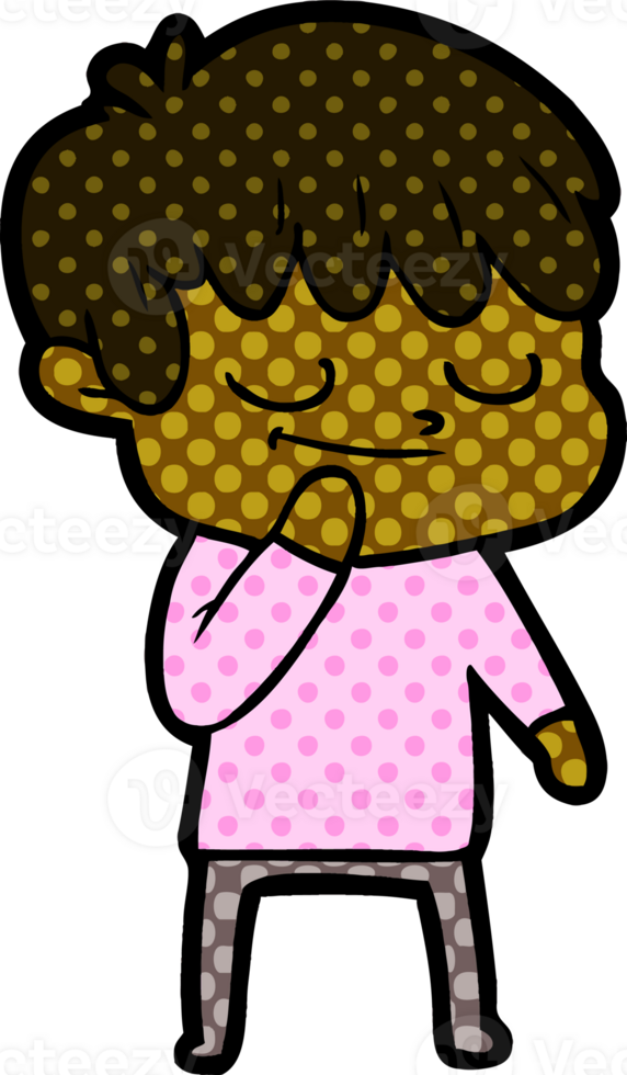 cartoon happy boy drawing png