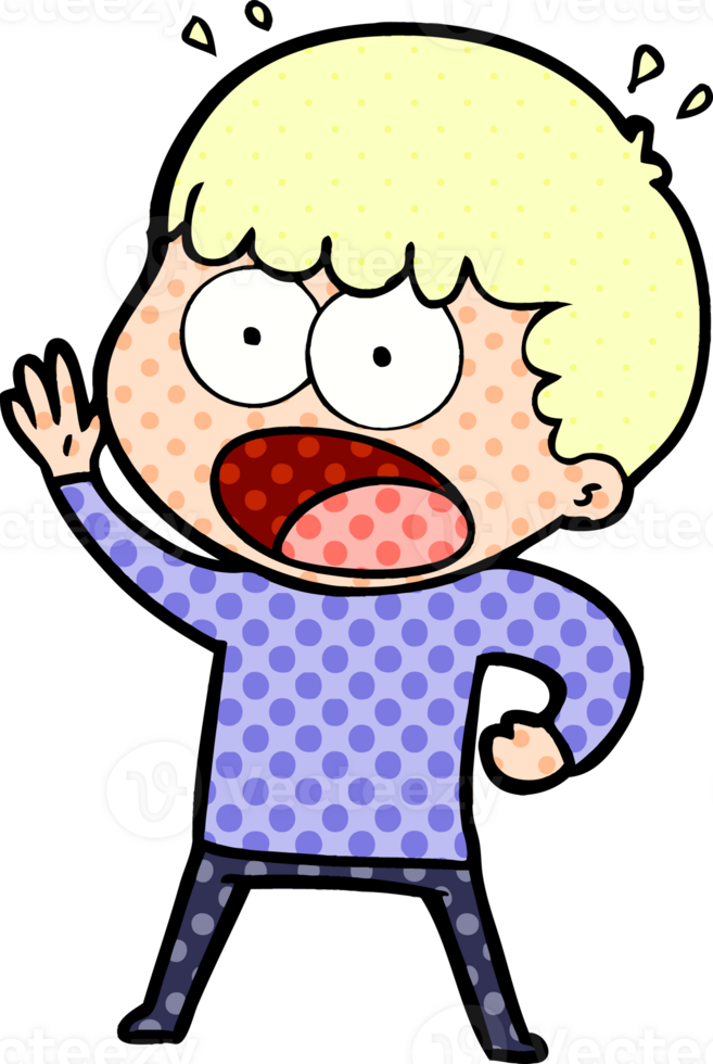 cartoon shocked man drawing png