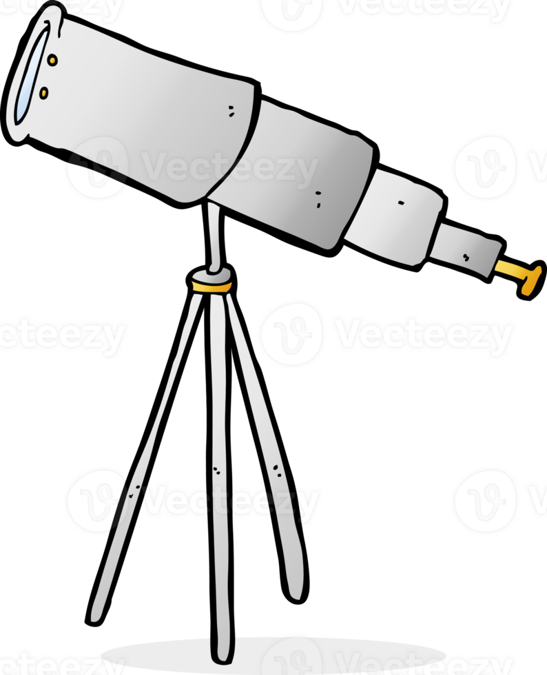 cartoon telescope drawing png