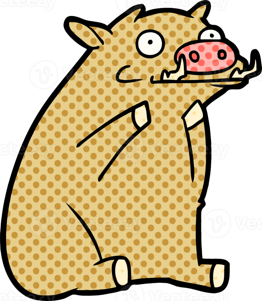 cartoon warthog drawing png