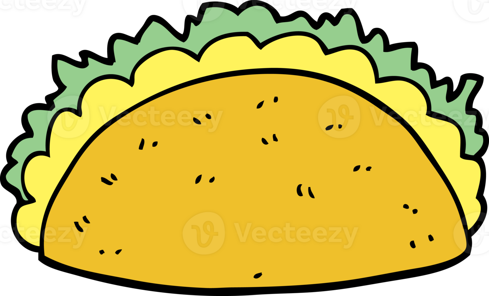 cartoon taco drawing png