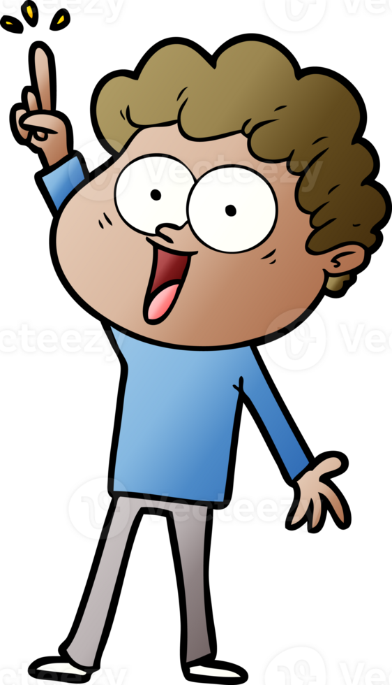 cartoon happy man drawing png