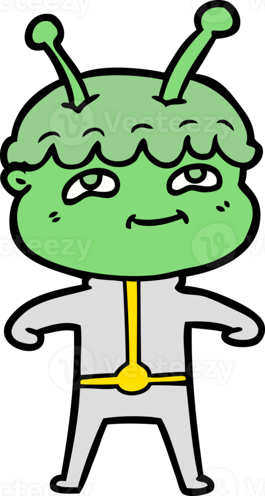 friendly cartoon spaceman drawing png