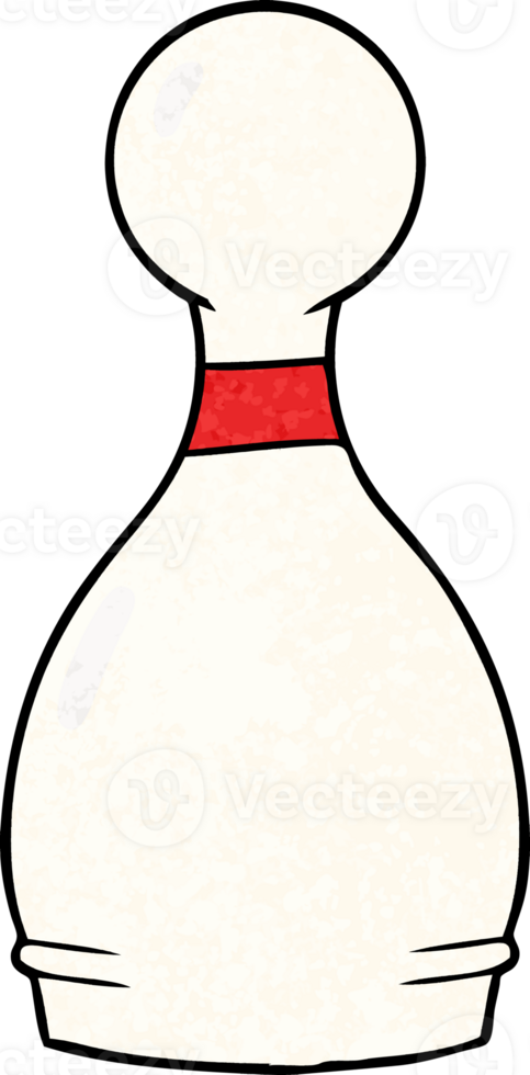 cartoon bowling pin drawing png