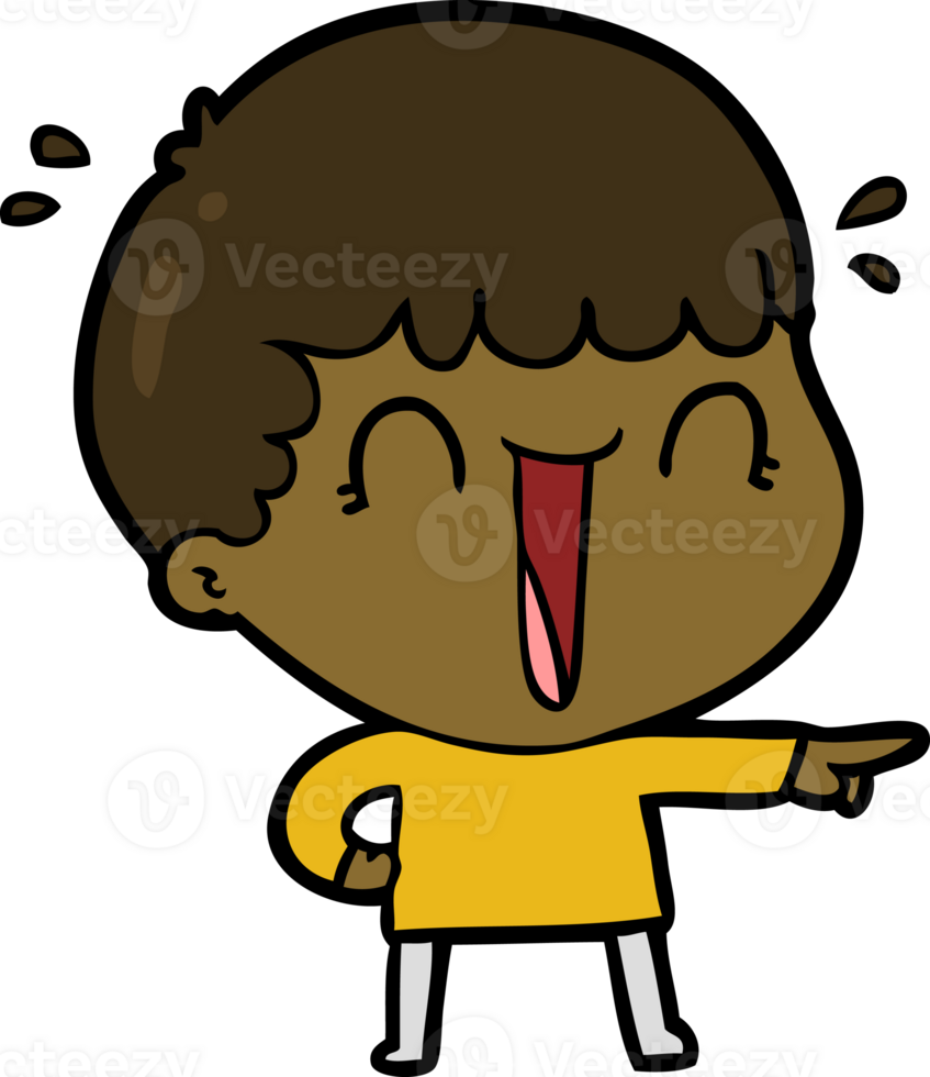 laughing cartoon man pointing finger drawing png