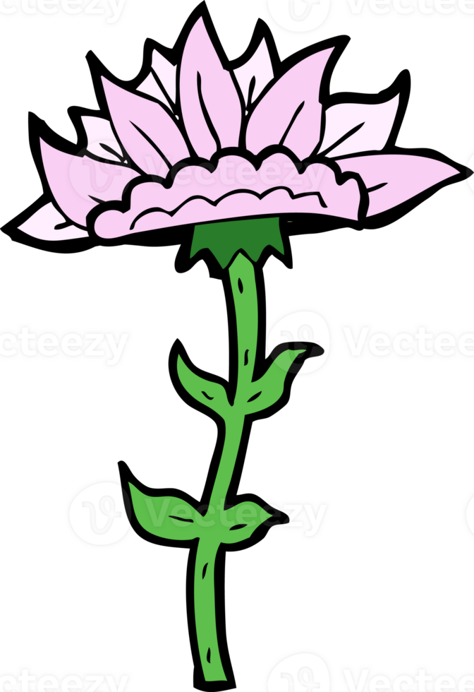 cartoon flower drawing png