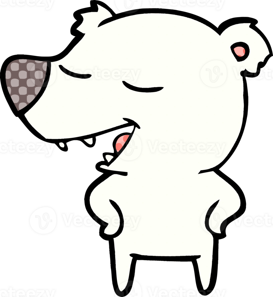 polar bear cartoon drawing png