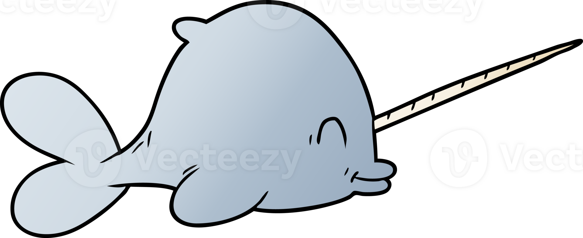 cartoon narwhal drawing png