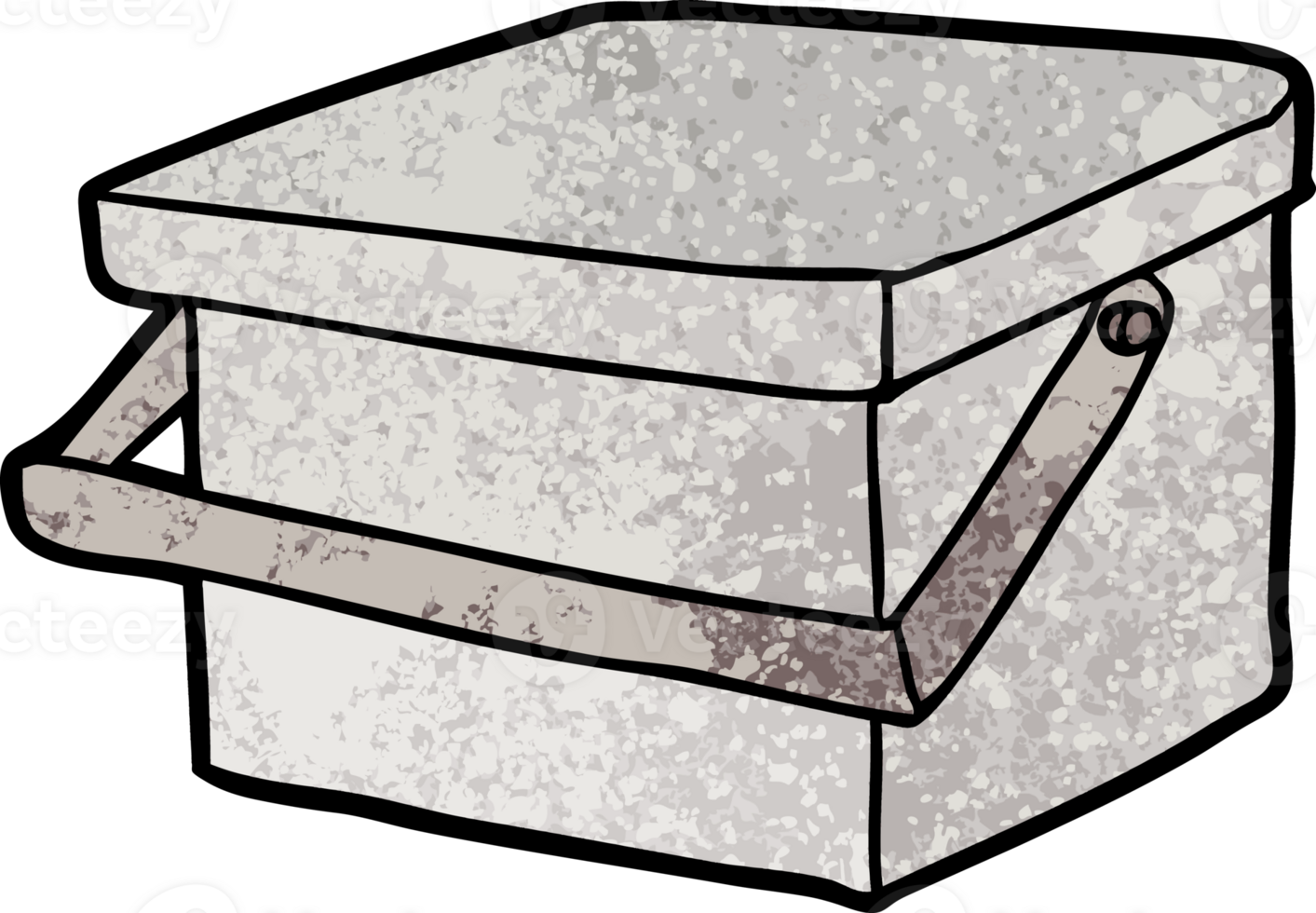 cartoon tub with handle drawing png