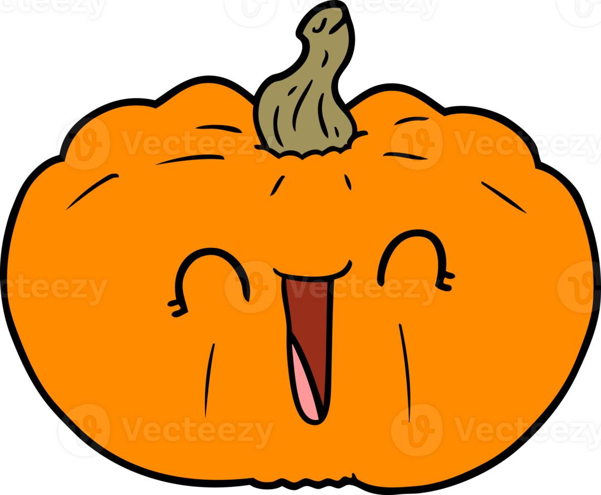 cartoon pumpkin drawing png